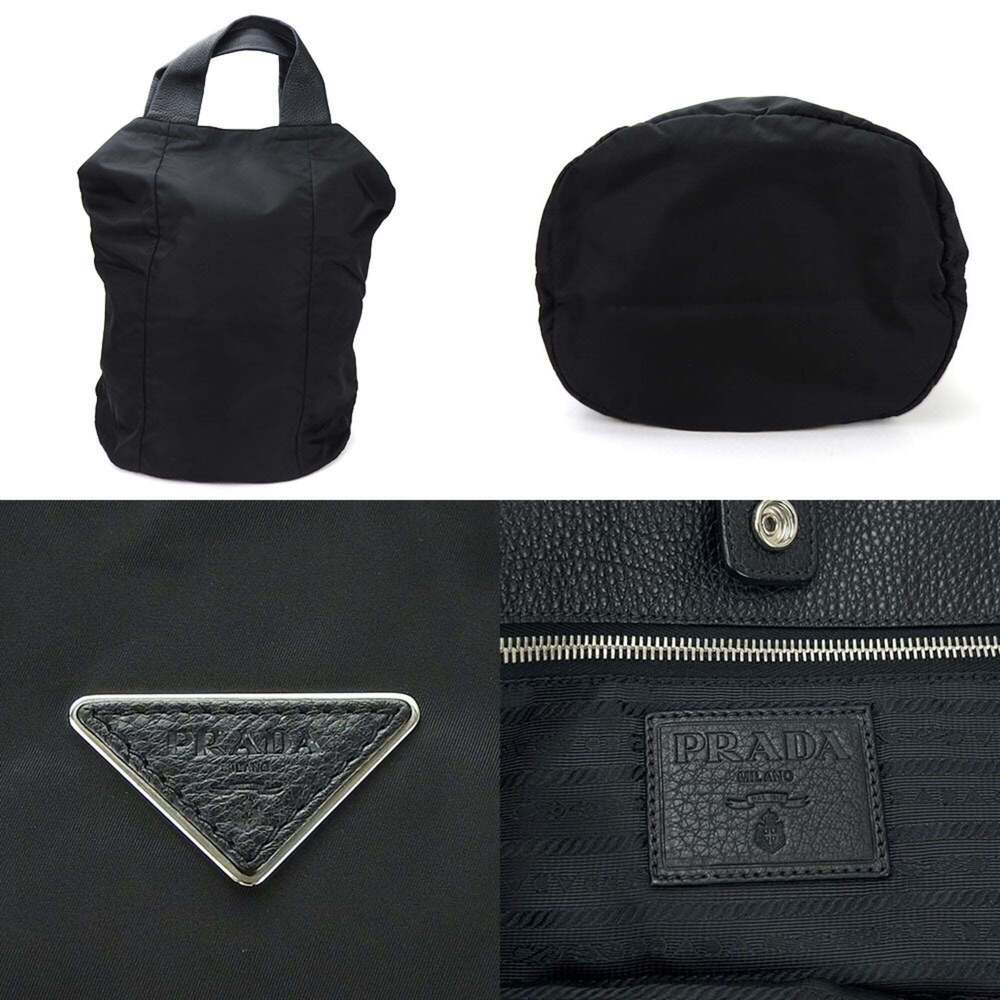 PRADA Black Leather Shoulder Bag - Picture 4 of 10